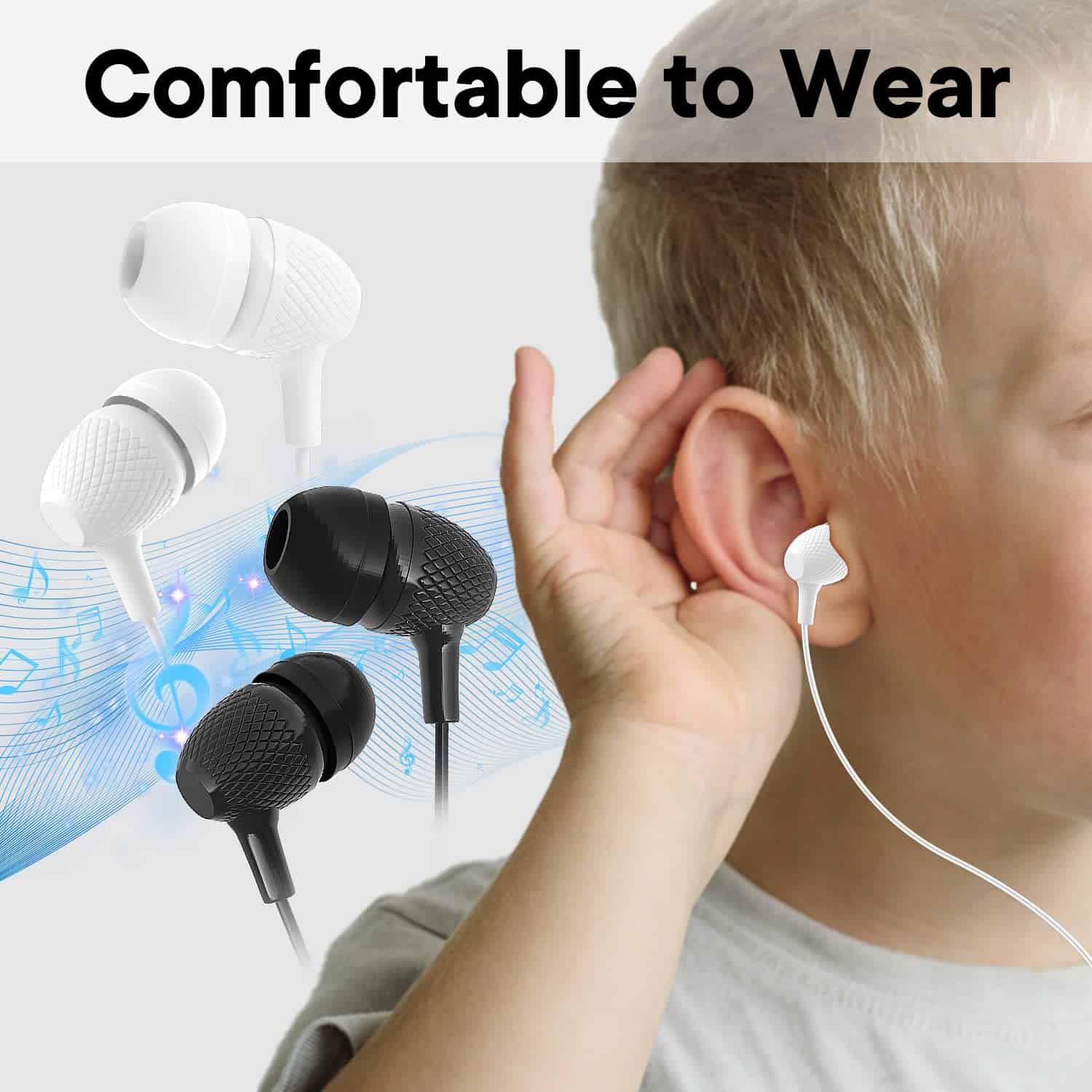 Audífonos para la escuela al por mayor, paquete de 100 - Imagen 3