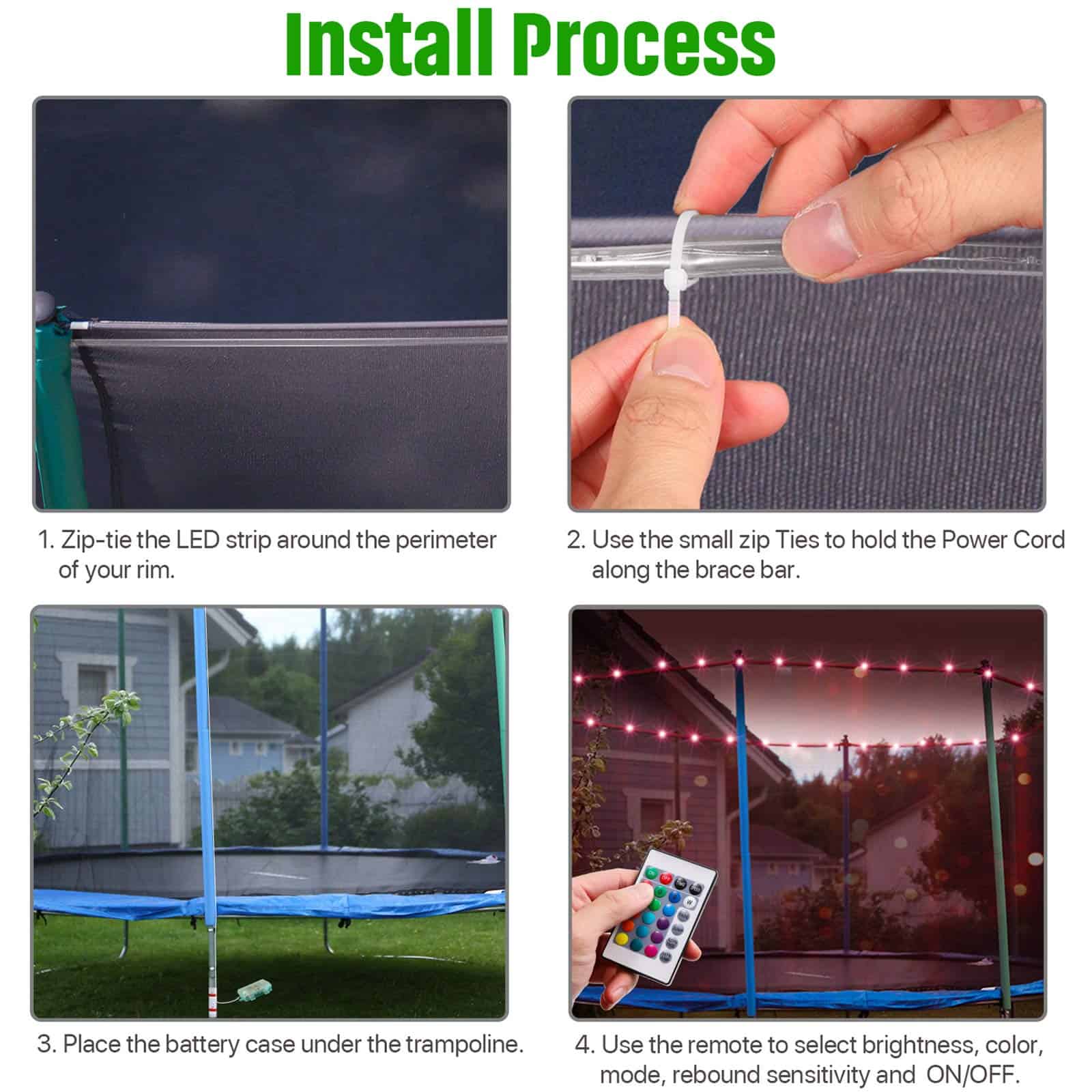 Luces LED para Trampolín?Versión Grande y de Mayor Volumen - Imagen 5