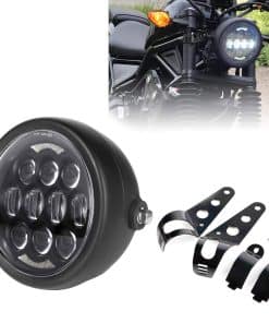 Faros LED de motocicleta de 5-3/4 pulgadas ZZJAUBI con