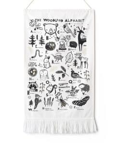 Tapiz del Alfabeto de Animales del Bosque de Wee Gallery -