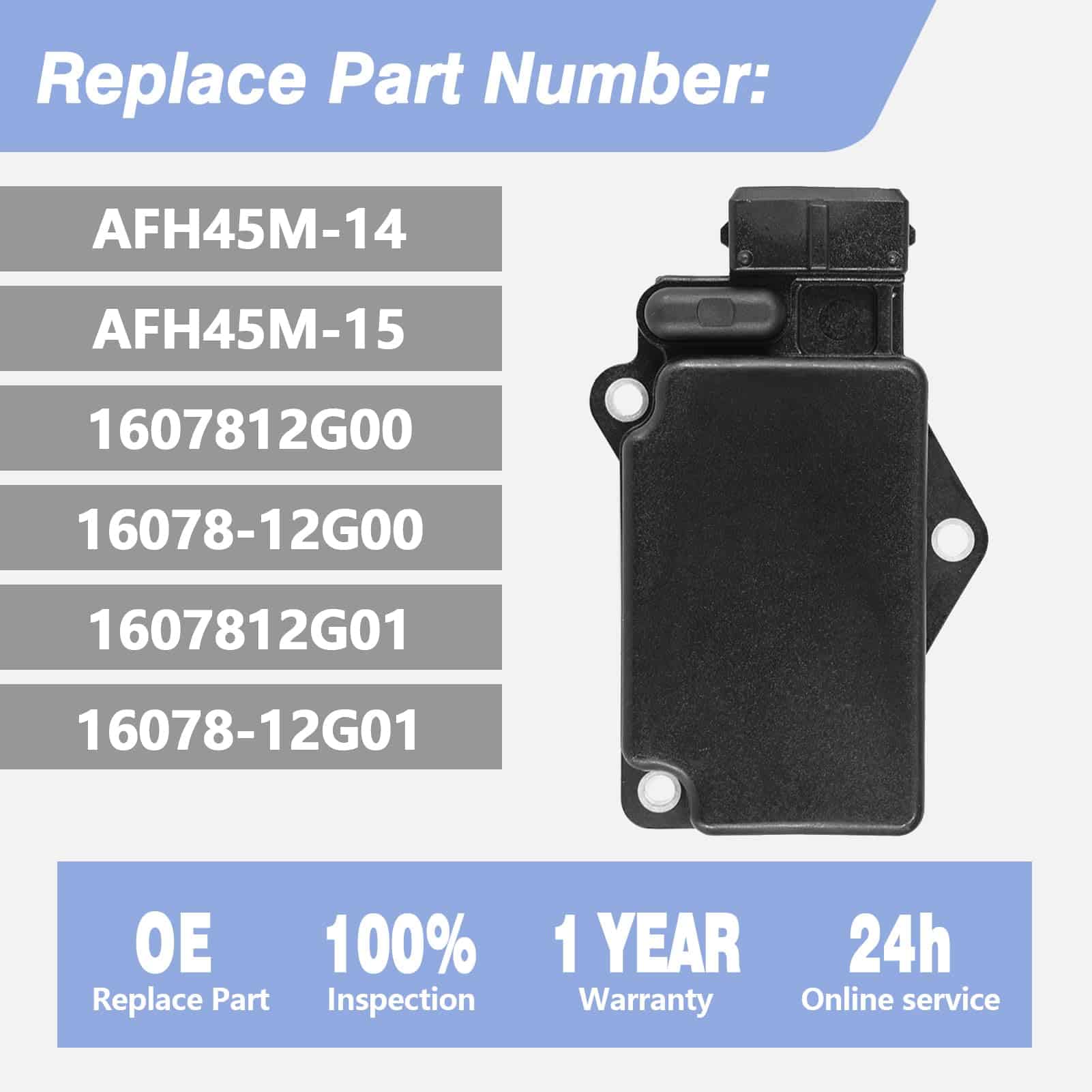 Medidor de flujo de aire de masa MAF se adapta a Nissan D21 - Imagen 4