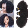 Paquetes de Cabello Humano Rizado Afro Mongol 4B 4C,