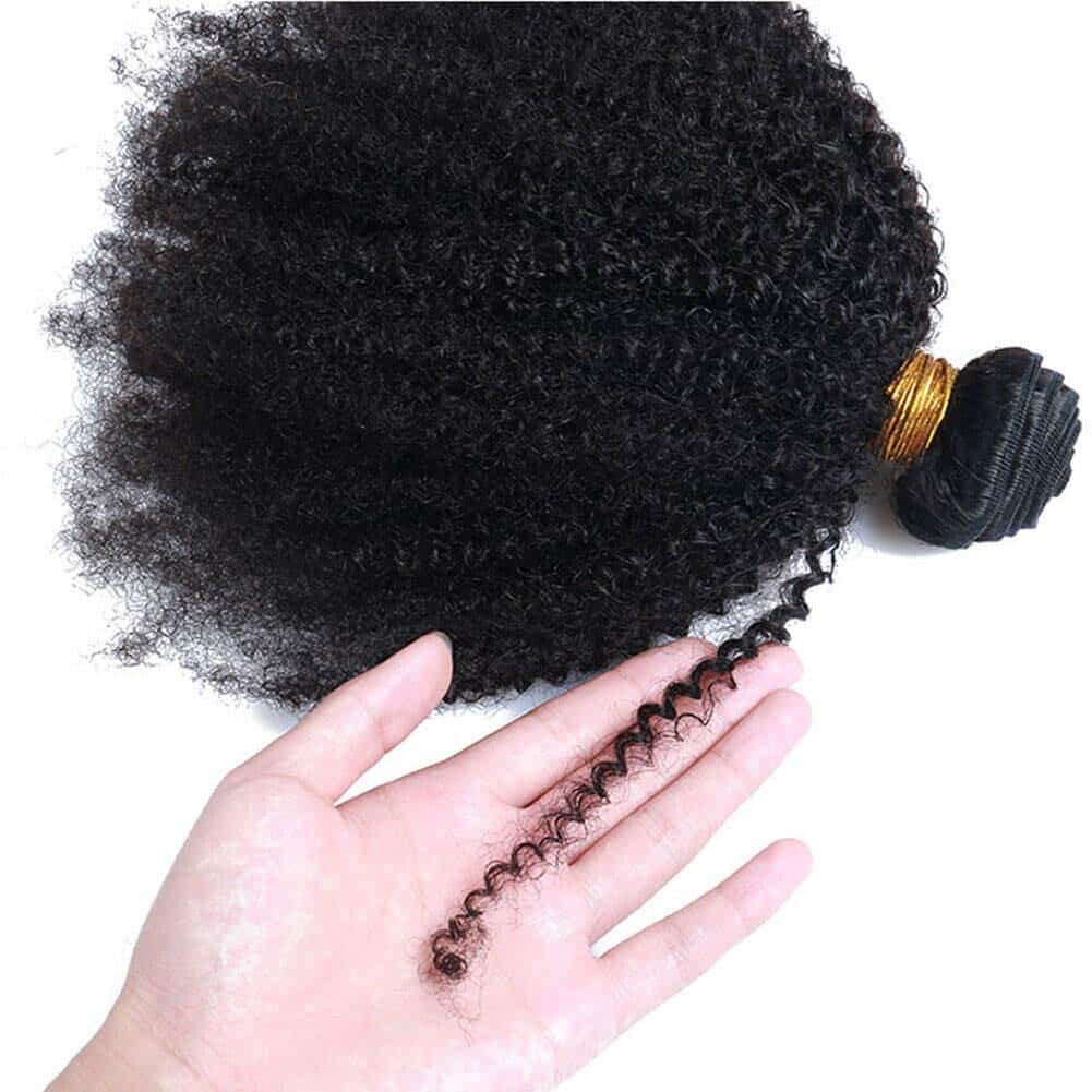 Paquetes de Cabello Humano Rizado Afro Mongol 4B 4C, - Imagen 9