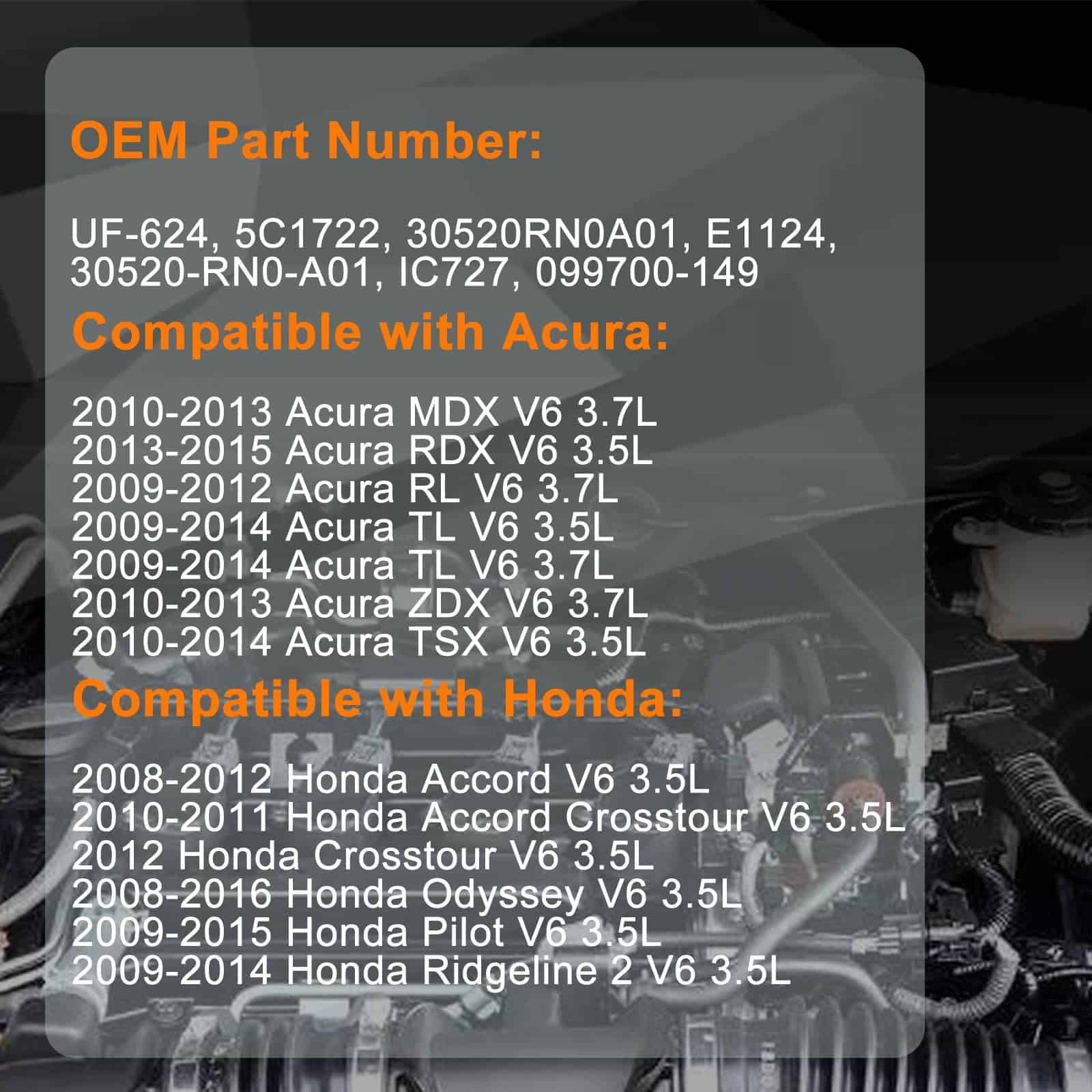 Conjunto de 6 Bobinas de Encendido Compatible con Acura MDX - Imagen 3
