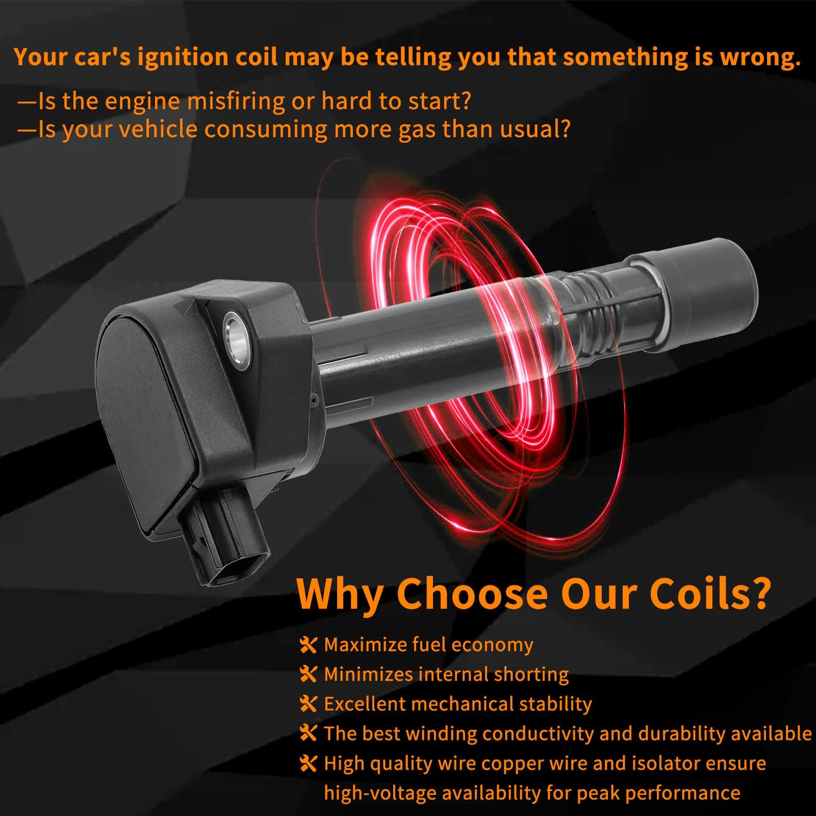 Conjunto de 6 Bobinas de Encendido Compatible con Acura MDX - Imagen 4