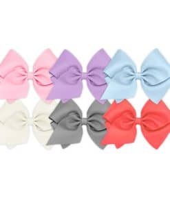 Conjunto de 6 piezas de cintas de grosgrain sólido Wee Ones