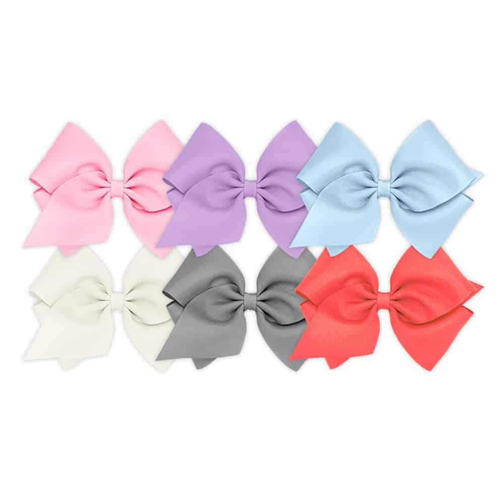 Conjunto de 6 piezas de cintas de grosgrain sólido Wee Ones