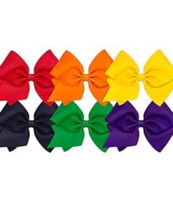 Conjunto de 6 Piezas de Diademas de Grosgrain Sólido para