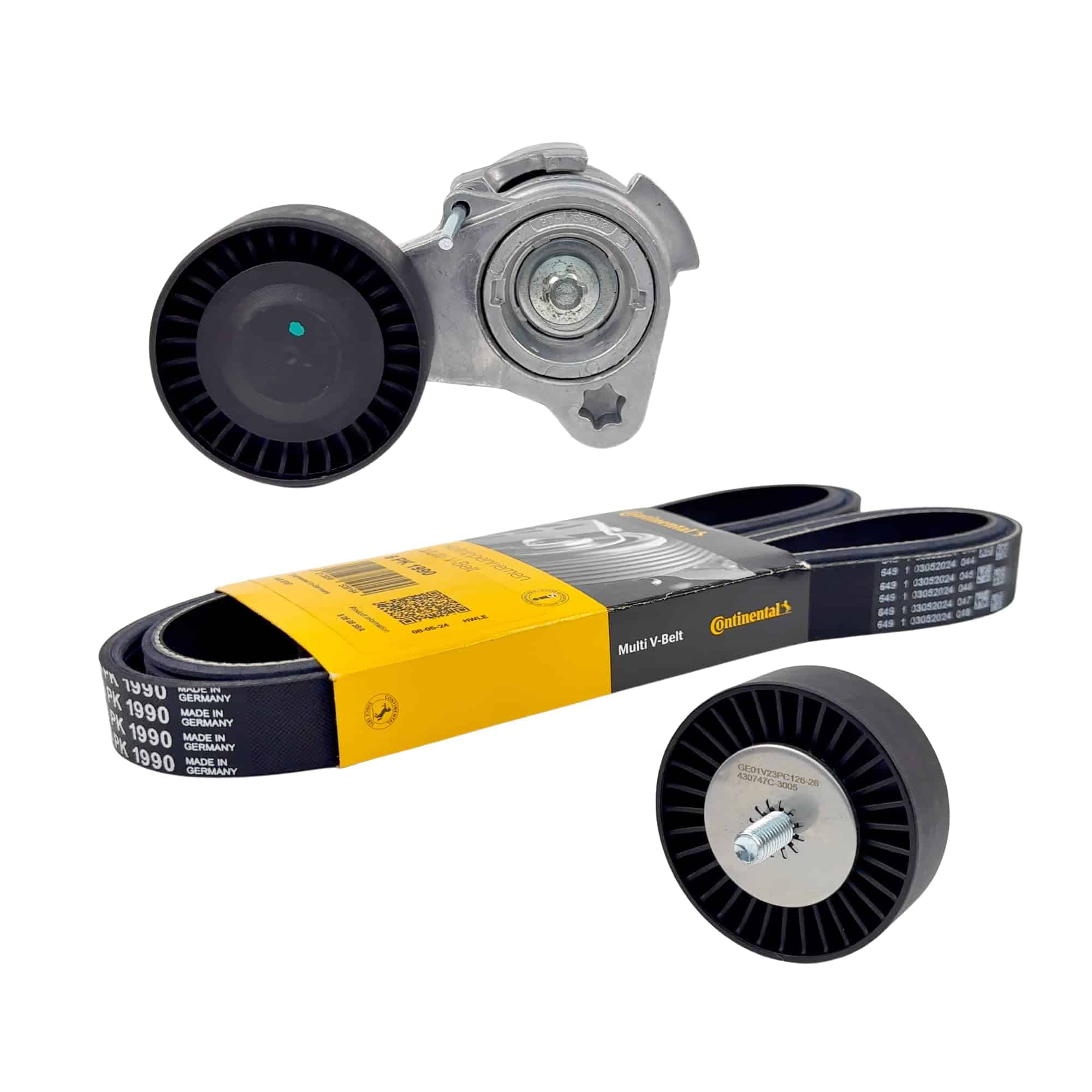 Kit de Correa de Transmisión con Tensor + Polea de Ajuste