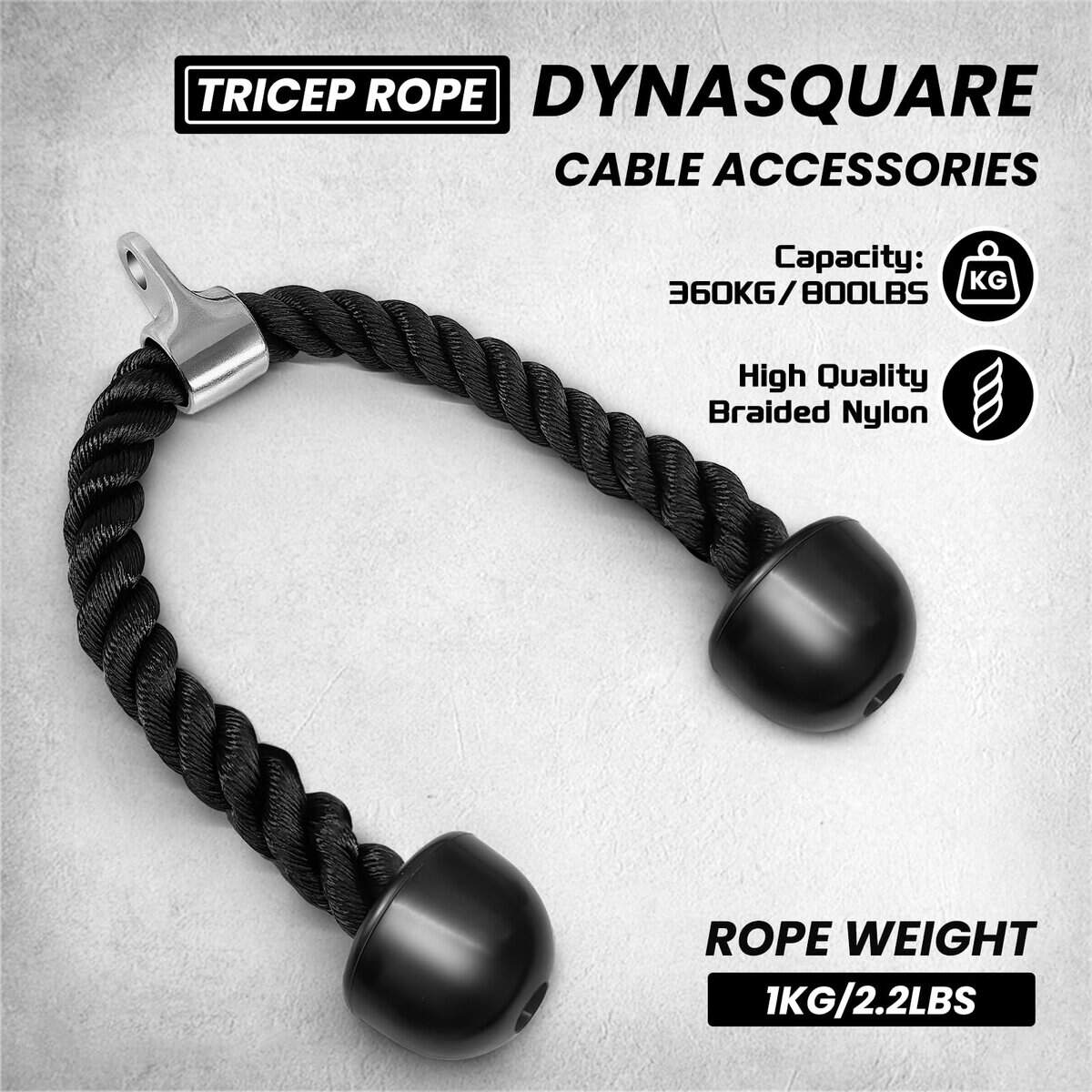 Accesorio de máquina de cable Dynasquare Tricep Press Down, - Imagen 6