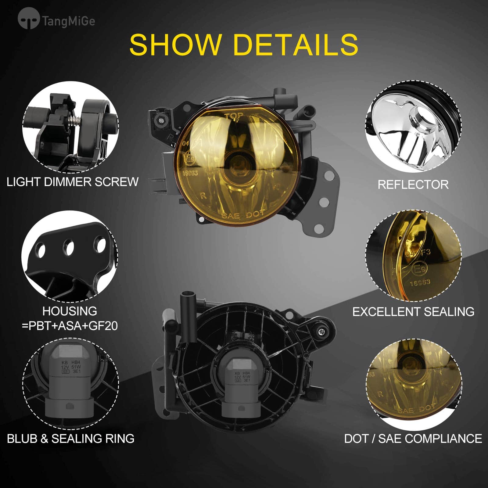 Luces antiniebla TangMiGe para BMW Serie 5 (E60 E61, 525i - Imagen 5