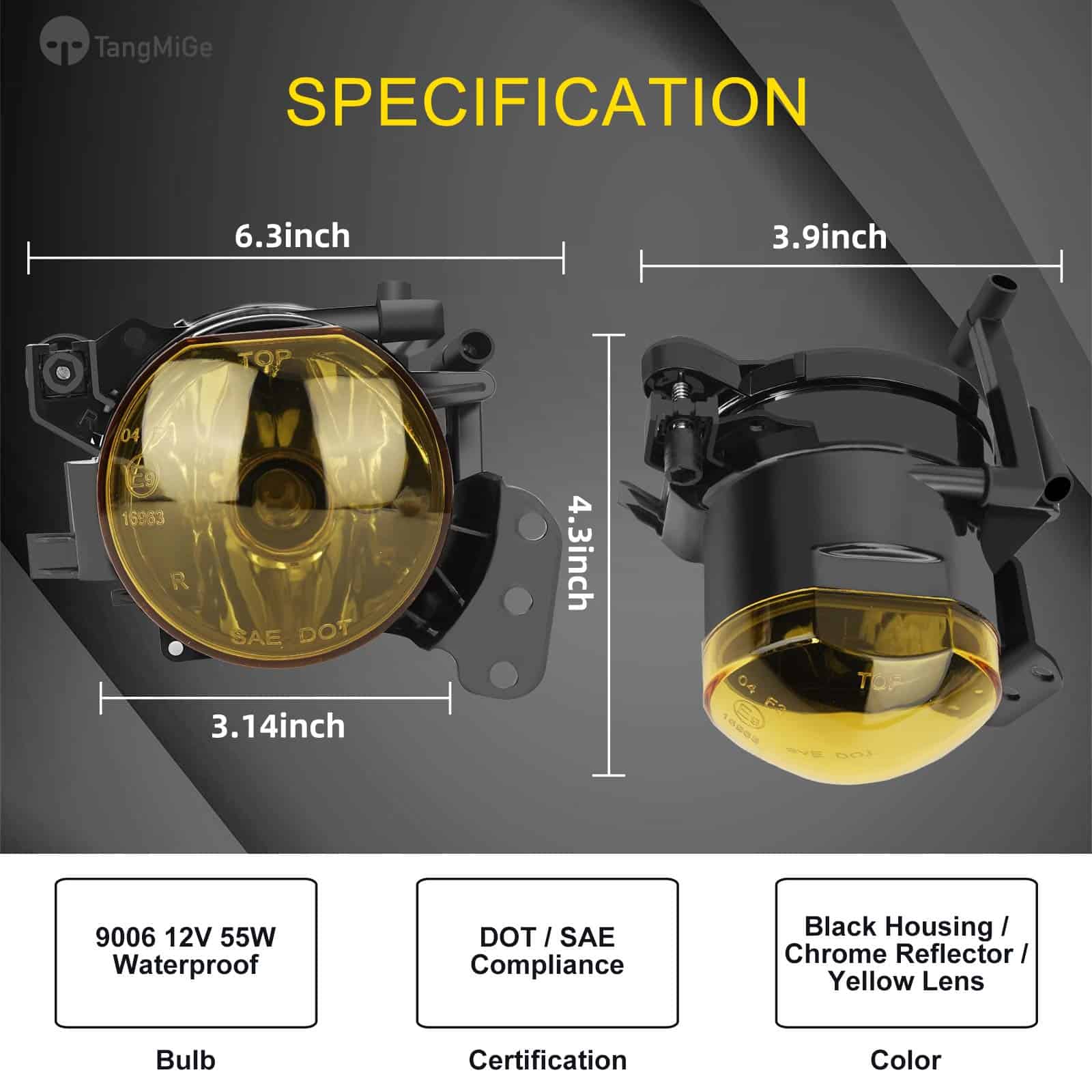 Luces antiniebla TangMiGe para BMW Serie 5 (E60 E61, 525i - Imagen 4