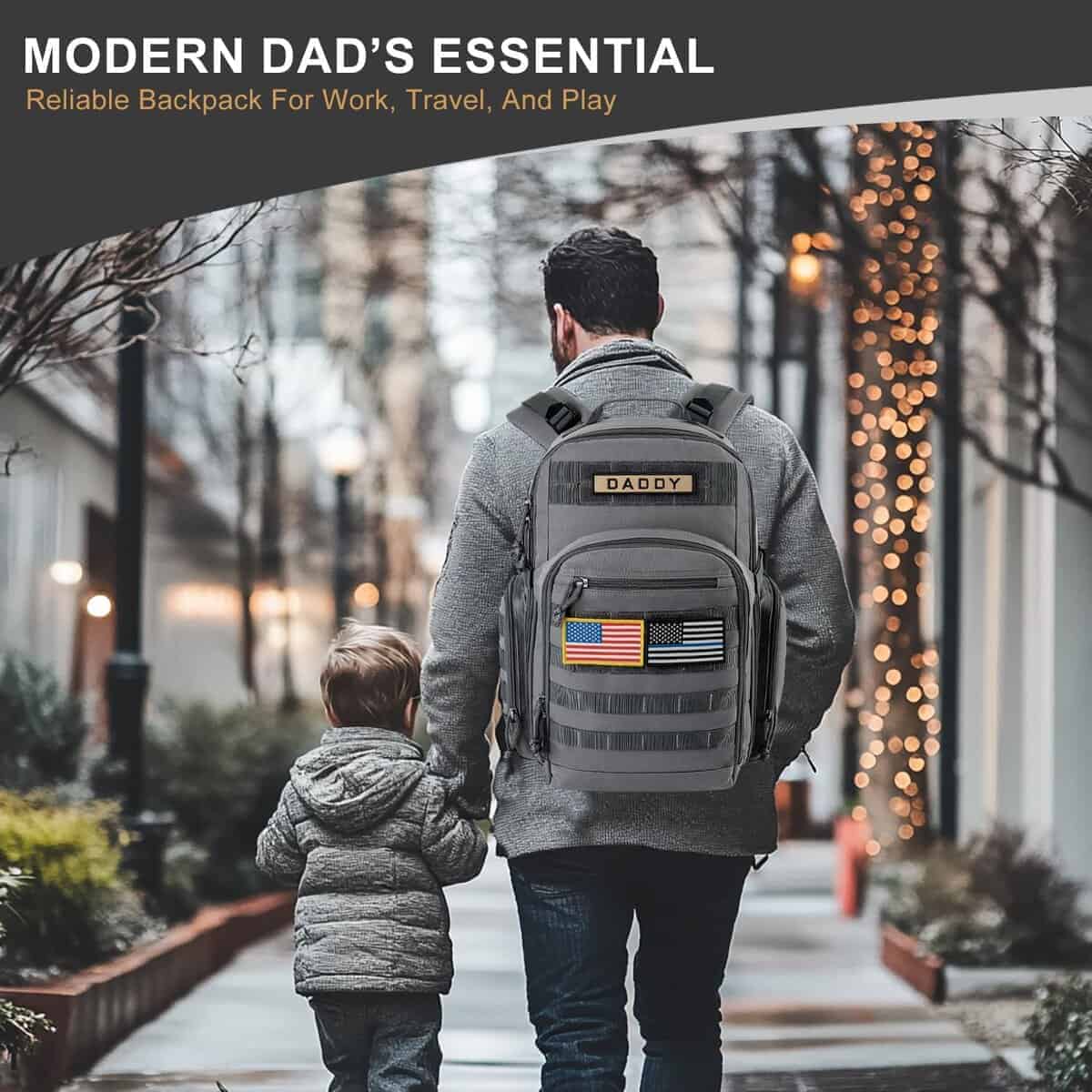 MIRACOL Bolso Militar para Pañales para Hombres - Gran - Imagen 7
