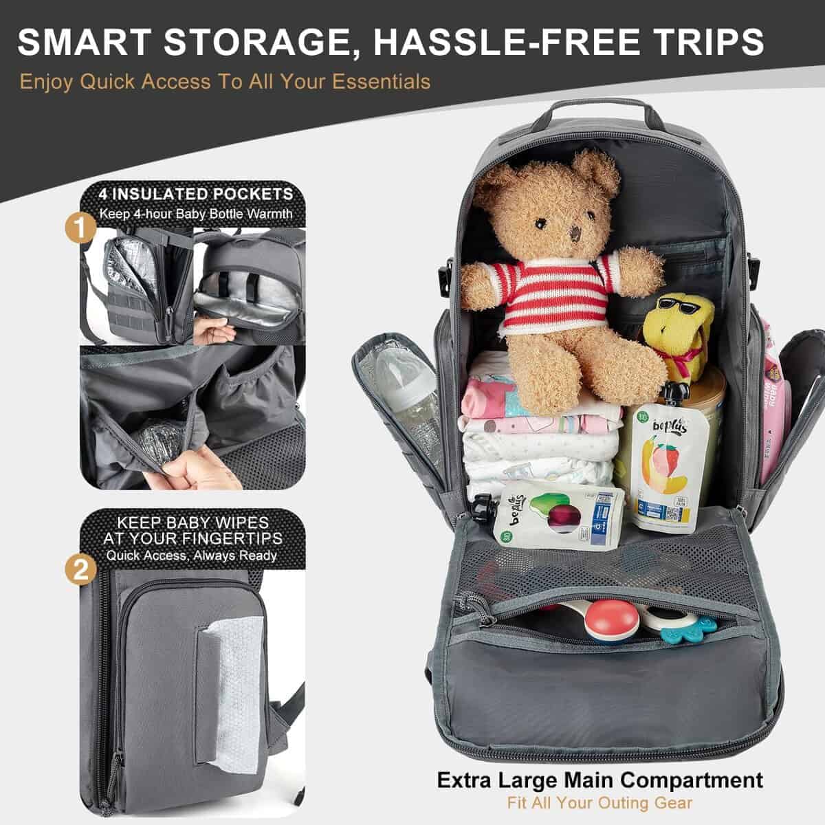 MIRACOL Bolso Militar para Pañales para Hombres - Gran - Imagen 4