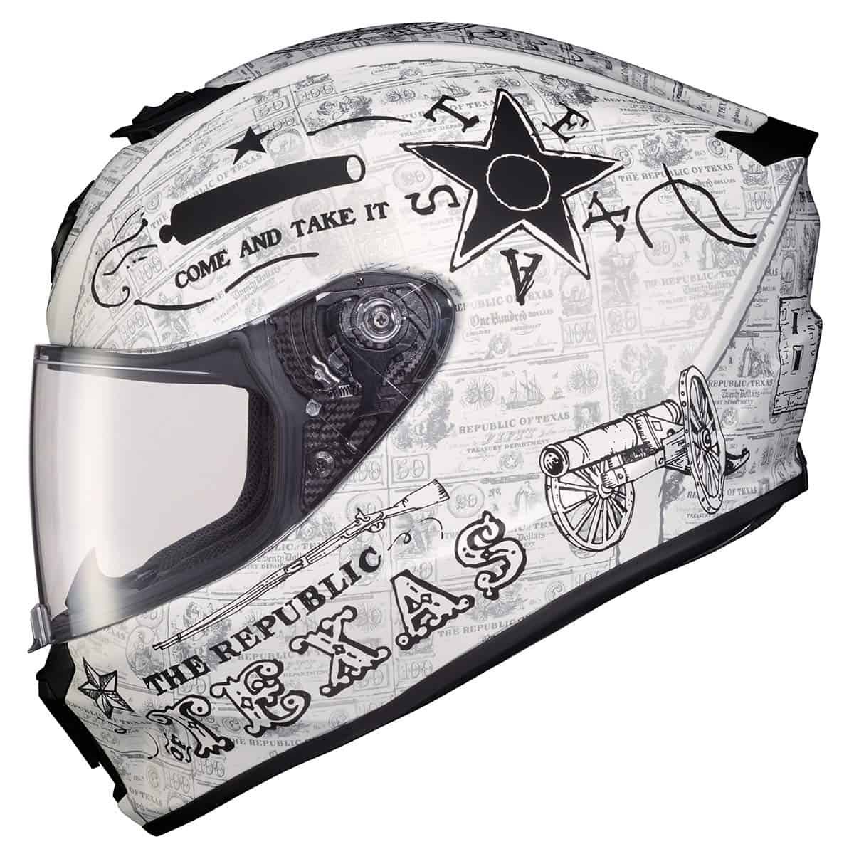 Casco de motocicleta ScorpionEXO R420 con bolsillos para