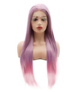 Pelucas Frontales de Encaje Sintético Realista de Densidad