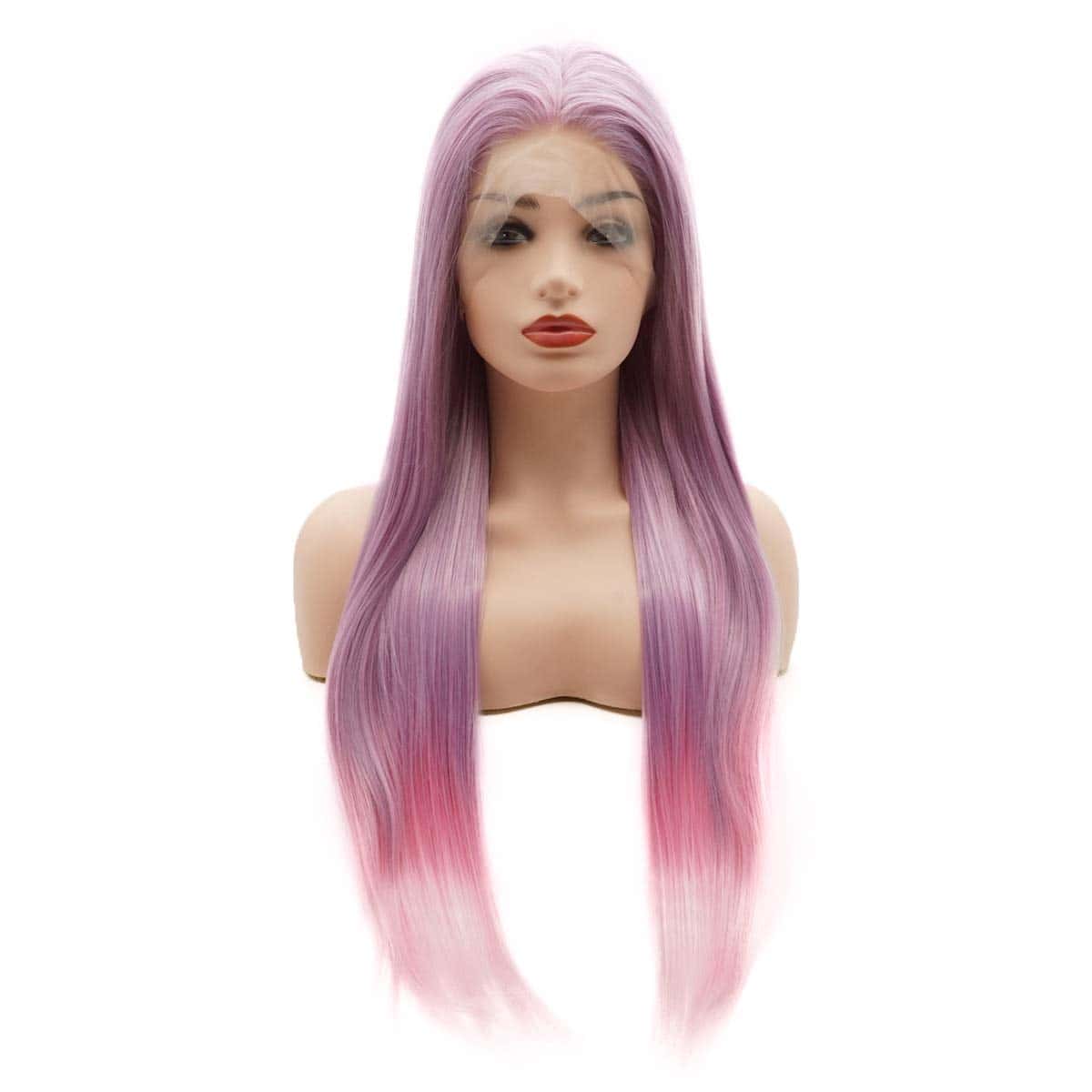 Pelucas Frontales de Encaje Sintético Realista de Densidad