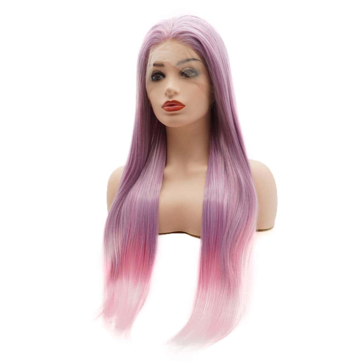 Pelucas Frontales de Encaje Sintético Realista de Densidad - Imagen 4