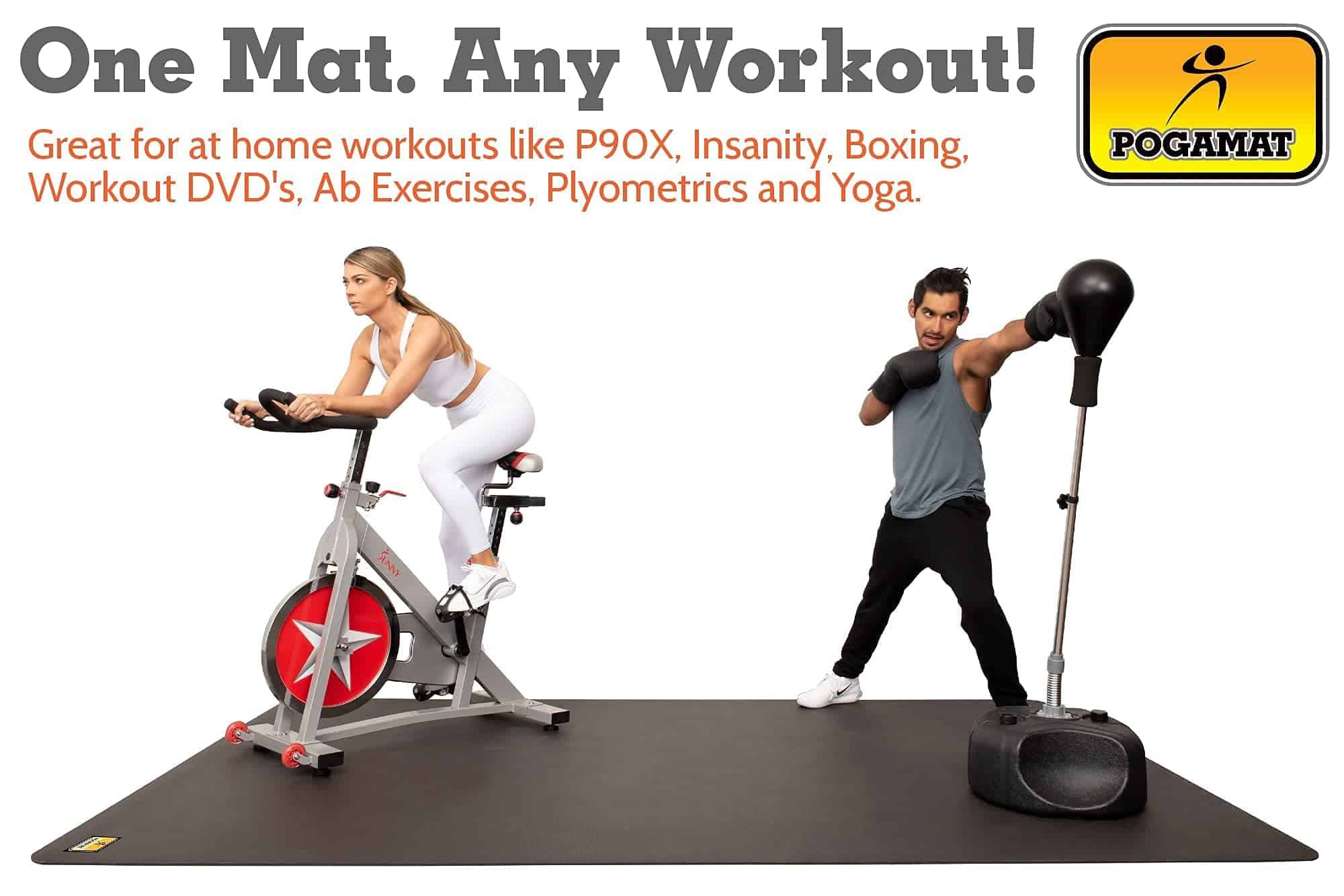 Tapete de ejercicio premium POGAMAT - 6 pies x 6 pies x - Imagen 6