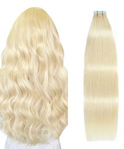 Extensiones de Cabello con Cinta SUYYA Rubias Decoloradas