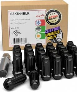 24 Pcs M12x1.25 12x1.25 Tuerca de seguridad para llantas de