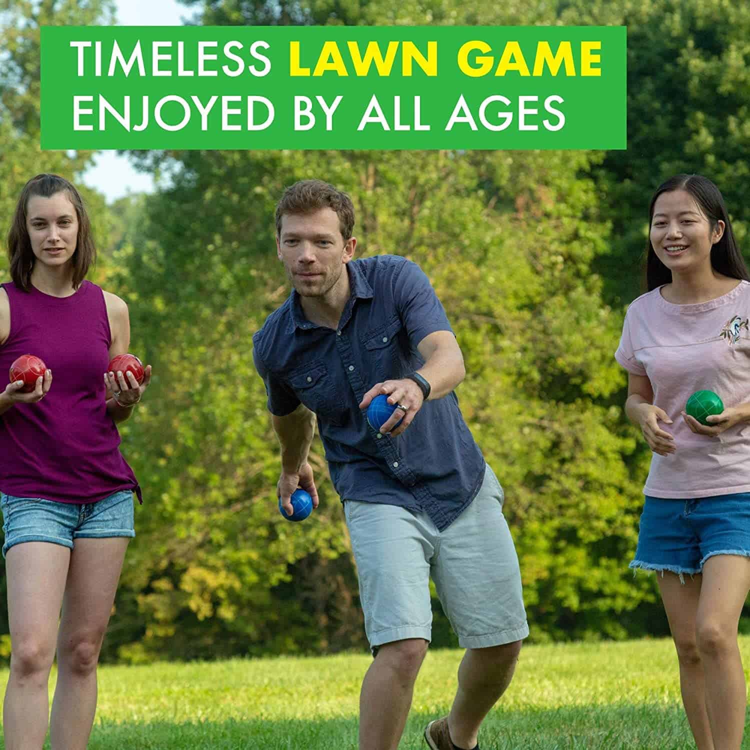 Juego de Bolas de Bocce Barcaloo con 8 Bolas de Resina - Imagen 5