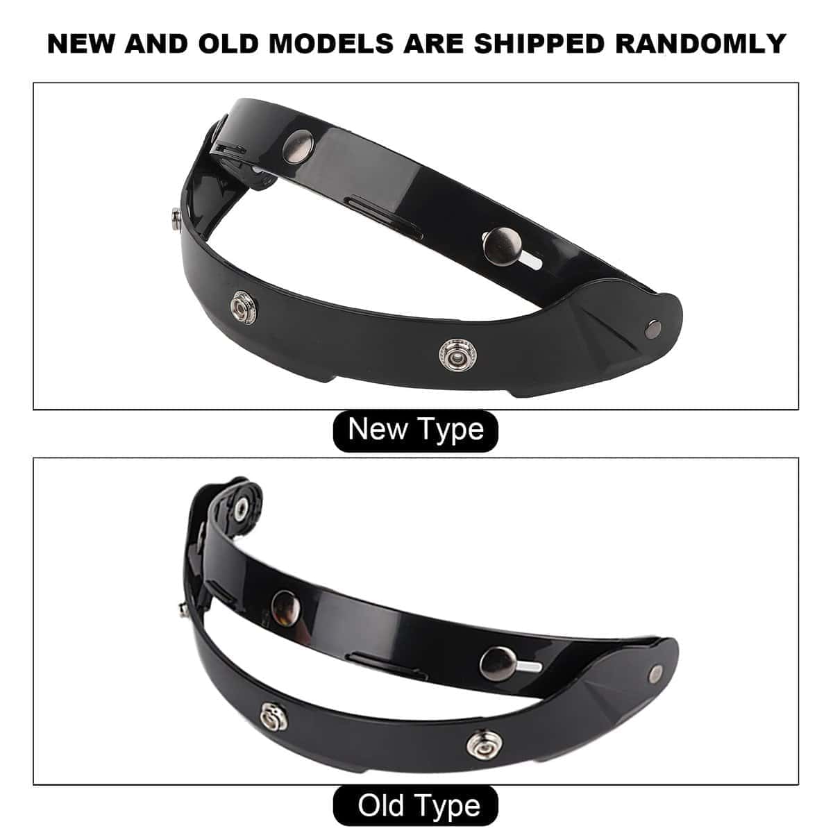 Visor de Casco Retro a Prueba de Viento de 3-Snap para - Imagen 6