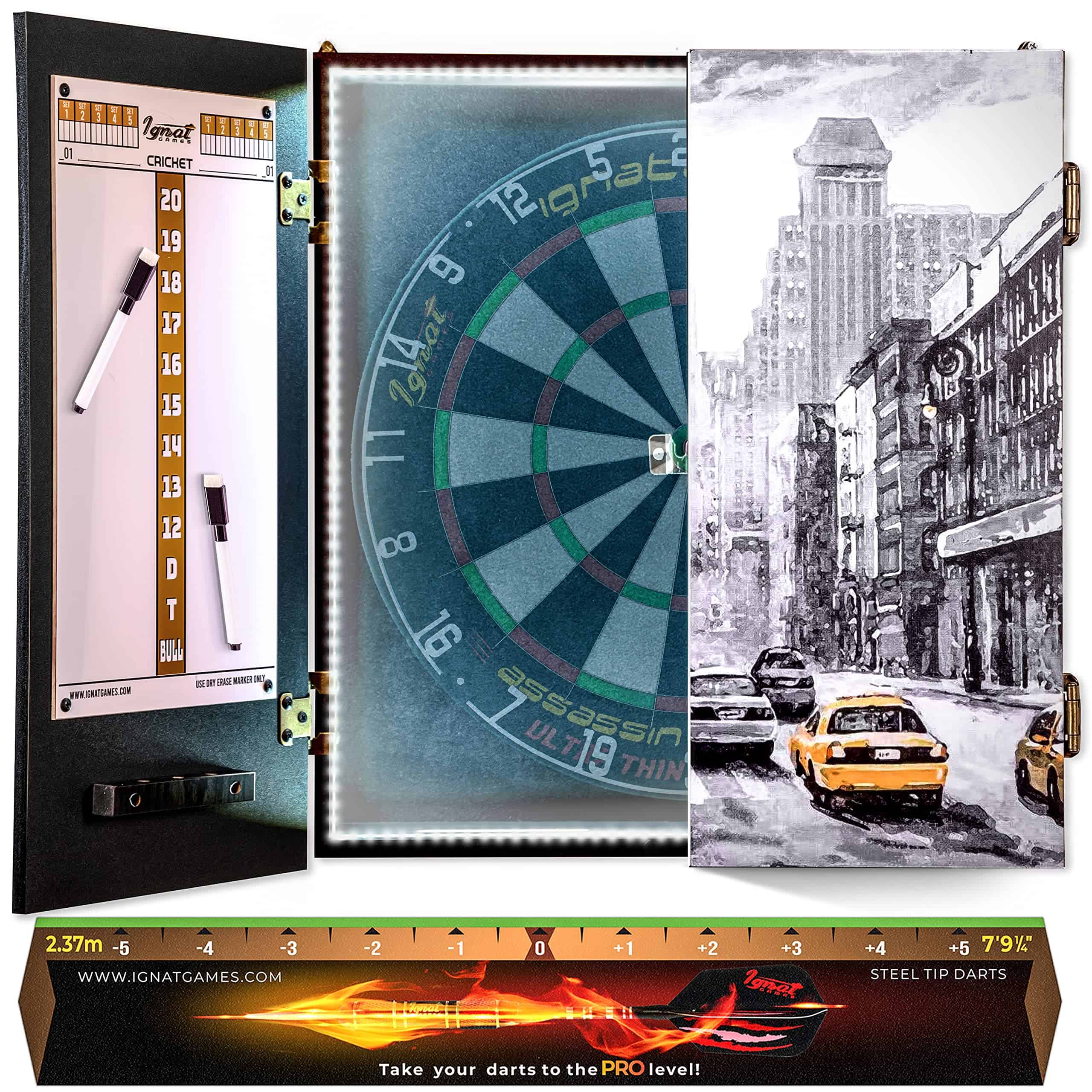 Set de Tablero de Dardos Profesional IgnatGames - Tablero
