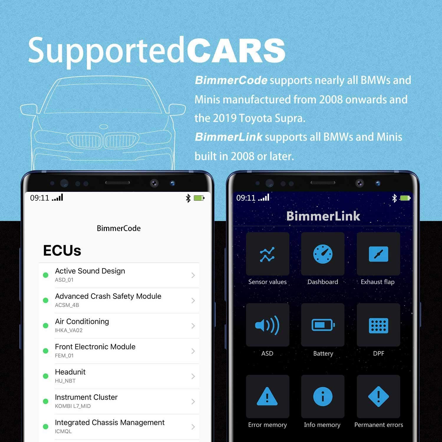 Escáner Bluetooth Vgate OBD2 vLinker BM Bimmercode para - Imagen 5