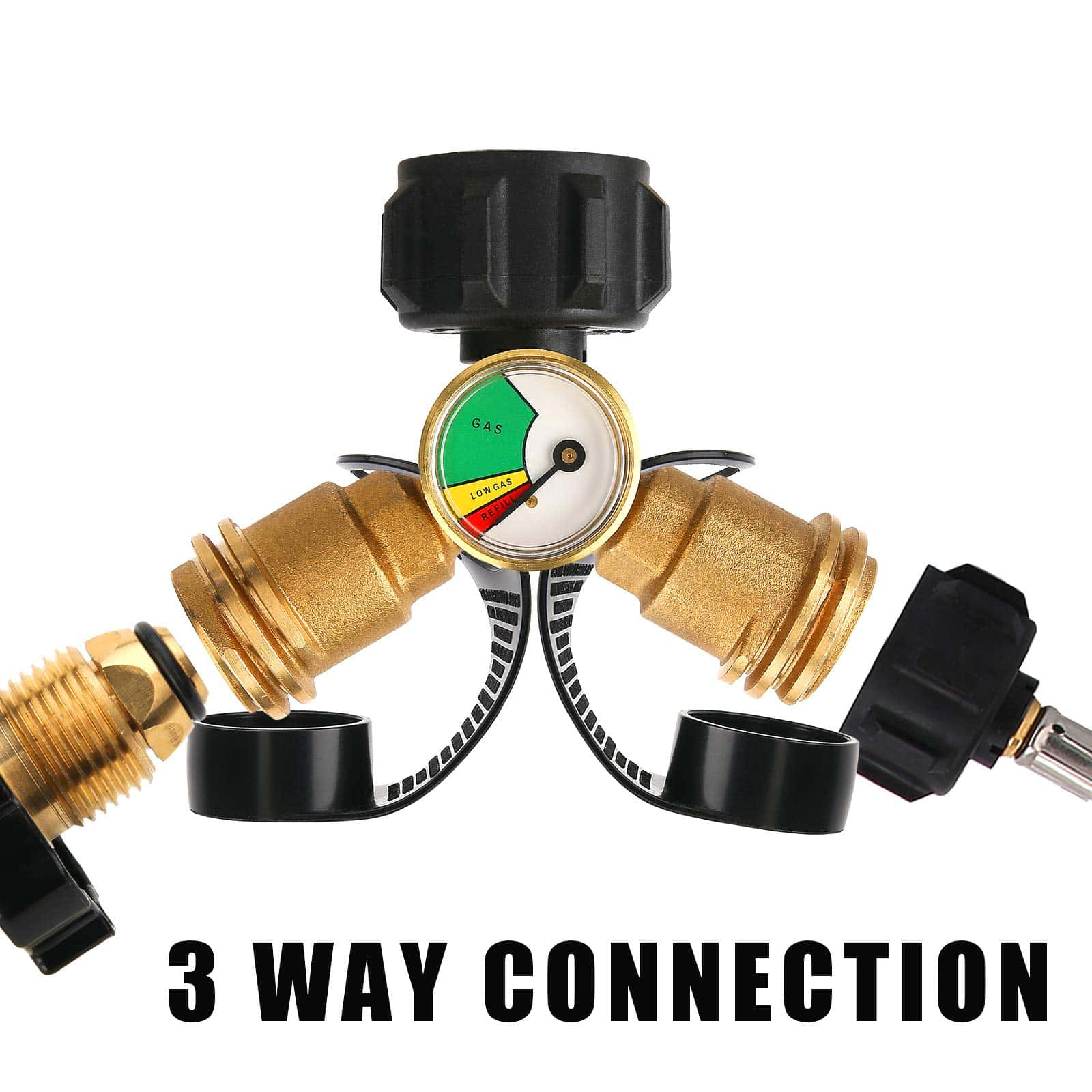 Adaptador Divisor de Tanque Dual de Propano Solimeta, Con - Imagen 6