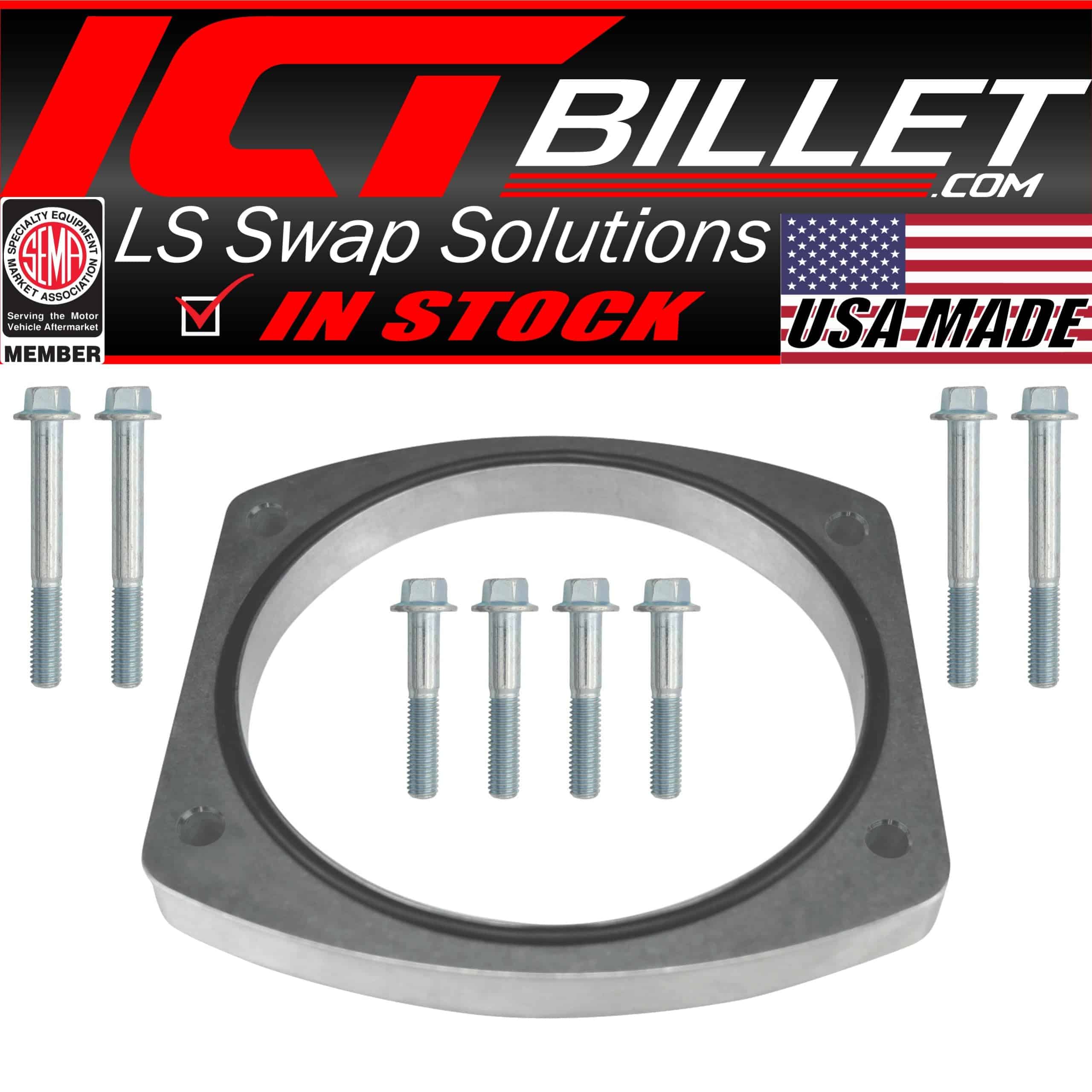 ICT Billet Cuerpo de Aceleración de 102 mm Espaciador de - Imagen 3