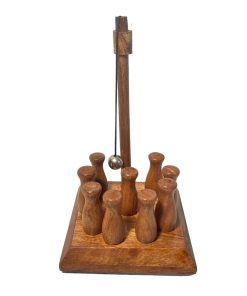 Juego de Bolos de Madera Maciza Hecho a Mano | Set de bolos