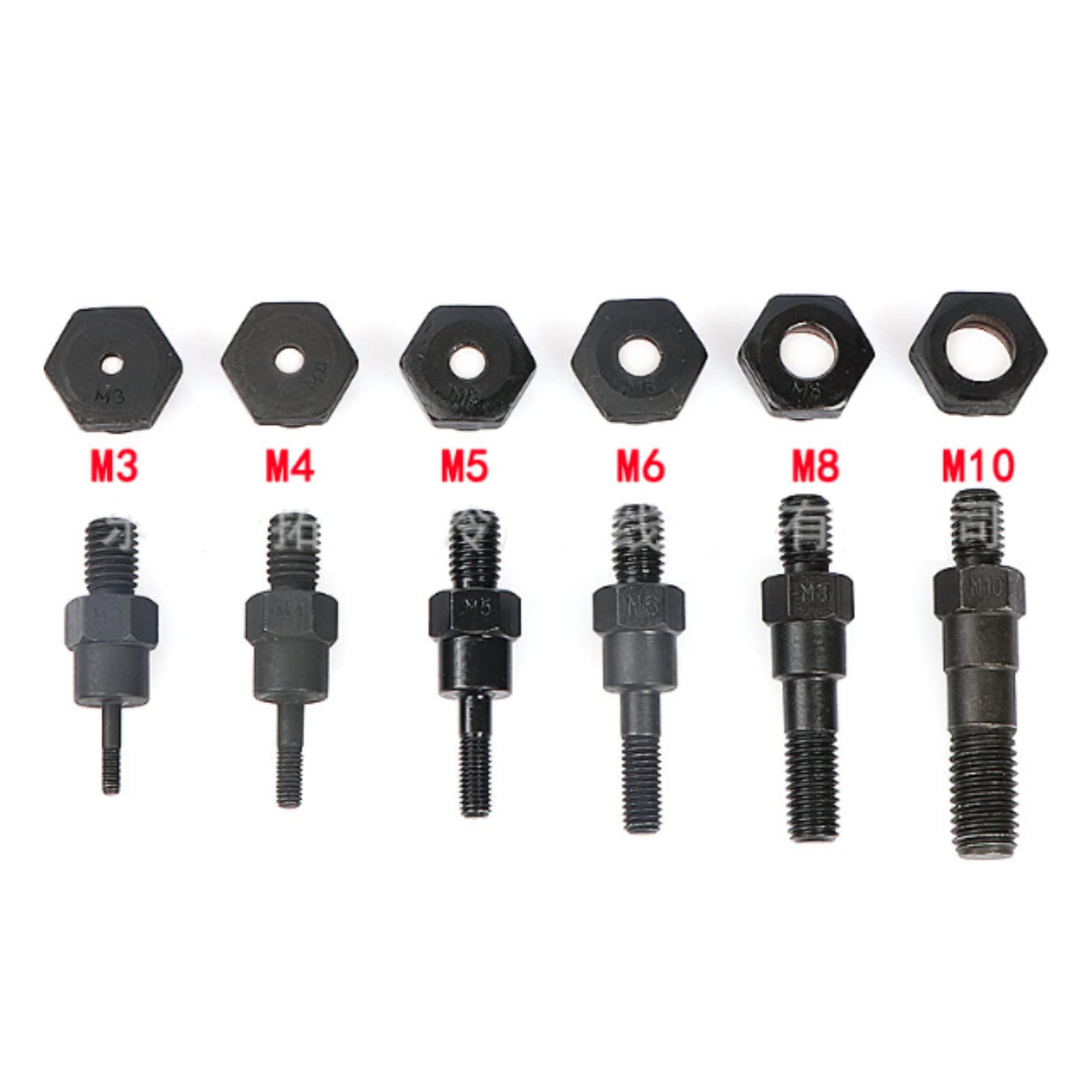 14 PCS Juego de Punta de Tuerca Remachadora, Juego de - Imagen 8