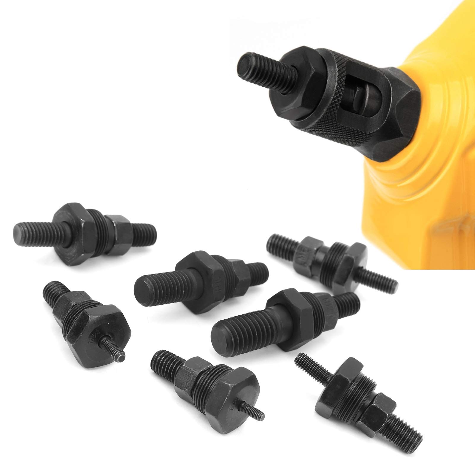 14 PCS Juego de Punta de Tuerca Remachadora, Juego de - Imagen 6