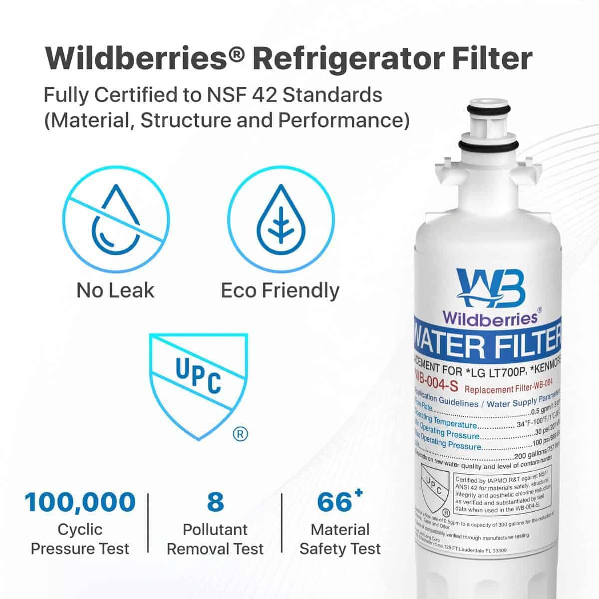Filtro de agua de repuesto Wildberries ADQ36006101 para - Imagen 4