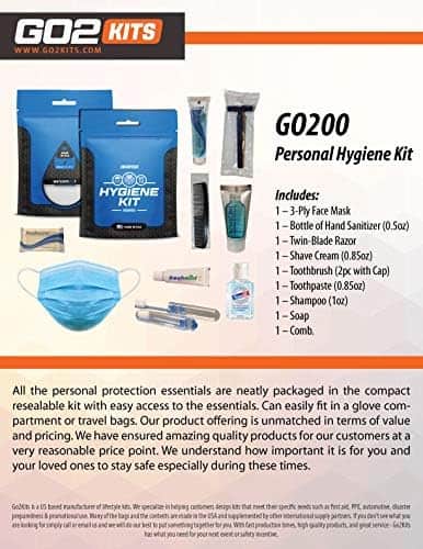 Kit de higiene y PPE Go2Kits Ultimate Travel Toiletry, Kit - Imagen 8
