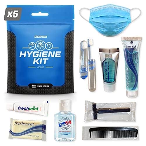 Kit de higiene y PPE Go2Kits Ultimate Travel Toiletry, Kit