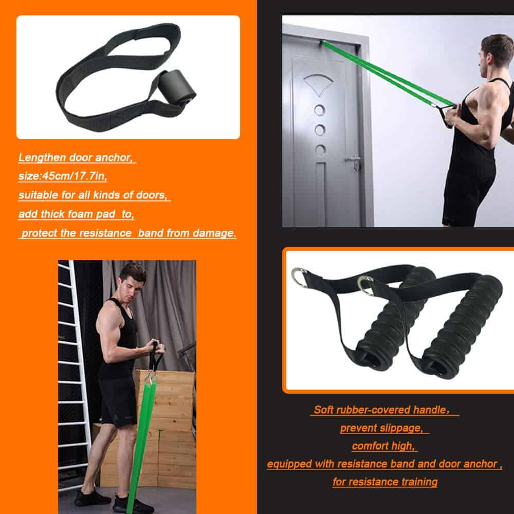 Kit de Barra de Resistencia Portátil con Set de Bandas de - Imagen 6