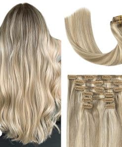 Extensiones de Cabello Real Clip In UGOTRAYS - 18 pulgadas