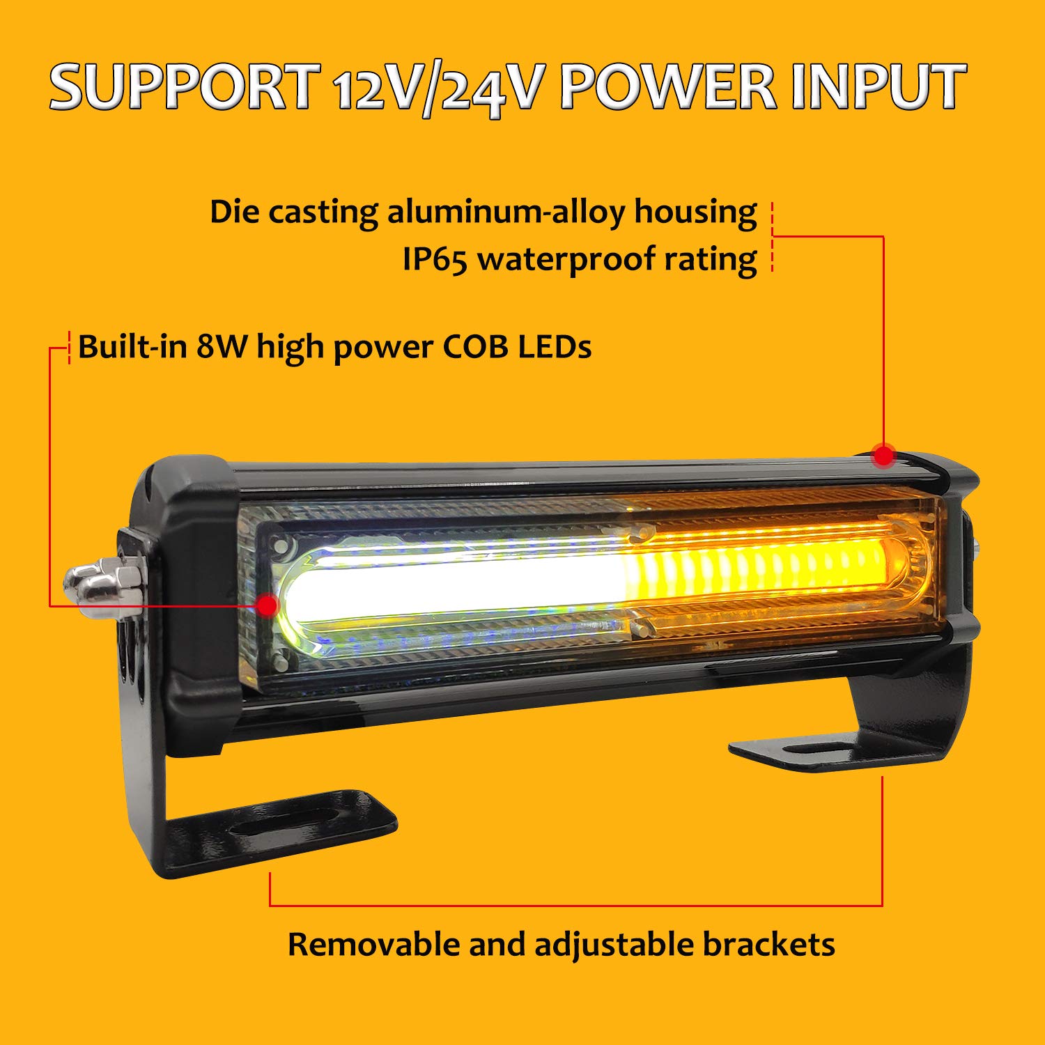 Luces de emergencia LED EASE2U para vehículos, camiones, 4 - Imagen 5