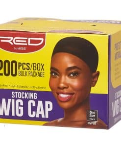 RED STOCKING WIG CAP, Caja a granel de 200 piezas, mantiene