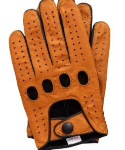 Guantes de Conducción de Cuero Genuino para Hombre con