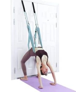 Correa de estiramiento de fitness de yoga, entrenador