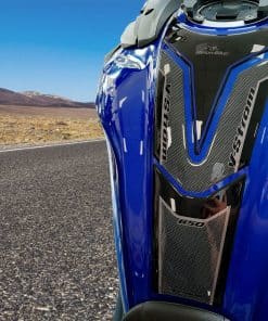 Calcomanías de moto 3D de resina -Negro y Azul