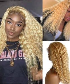 Pelucas de Encaje T Parte Rubias Onduladas Belaved Cabello