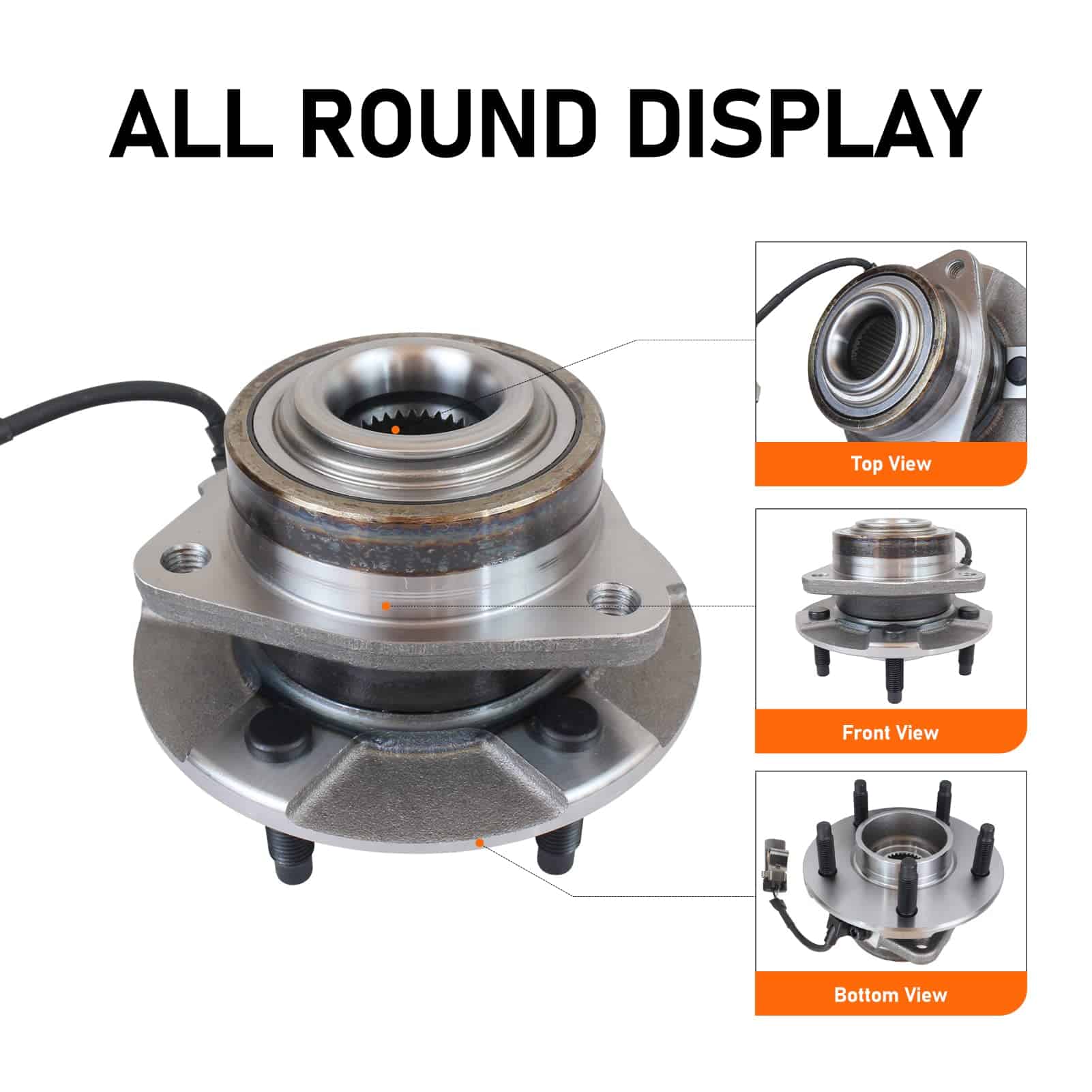 MACEL 513189 Conjunto de rodamiento de rueda delantera y - Imagen 3