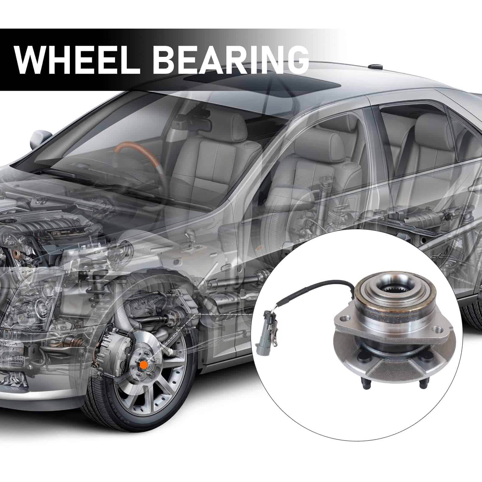 MACEL 513189 Conjunto de rodamiento de rueda delantera y - Imagen 4