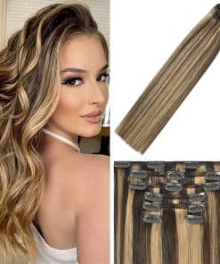 Extensiones de Cabello Clip In de Pelo Humano Balayage de