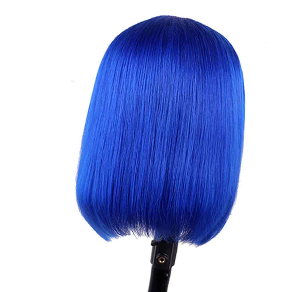 Peluca Bob Azul Smartinnov 13x4 Encaje Frontal de Cabello - Imagen 4