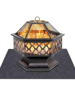 Tapete para fogata y parrilla de gas, Retardante de Calor,